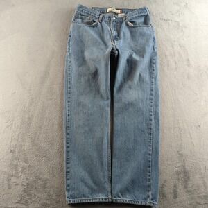 Vintage Levis Jeans Mens 38 (Fits 34x31) Blue Light Wash 516 Slim Straight Y2K